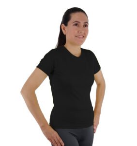 Jersey manga corta Negro