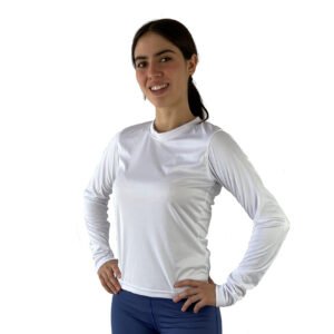 jersey manga larga violeta blanco