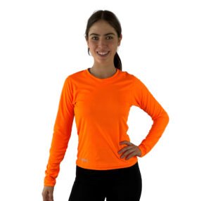 jersey manga larga naranja