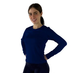 jersey manga larga violeta marino
