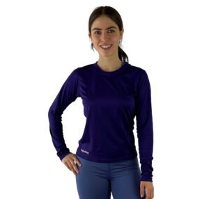 jersey manga larga violeta oscuro