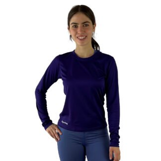 jersey manga larga violeta oscuro