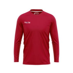 Jersey básico manga larga Esportag rojo vista frontal