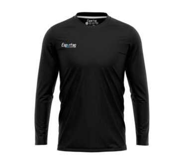 Jersey básico manga larga Esportag negro