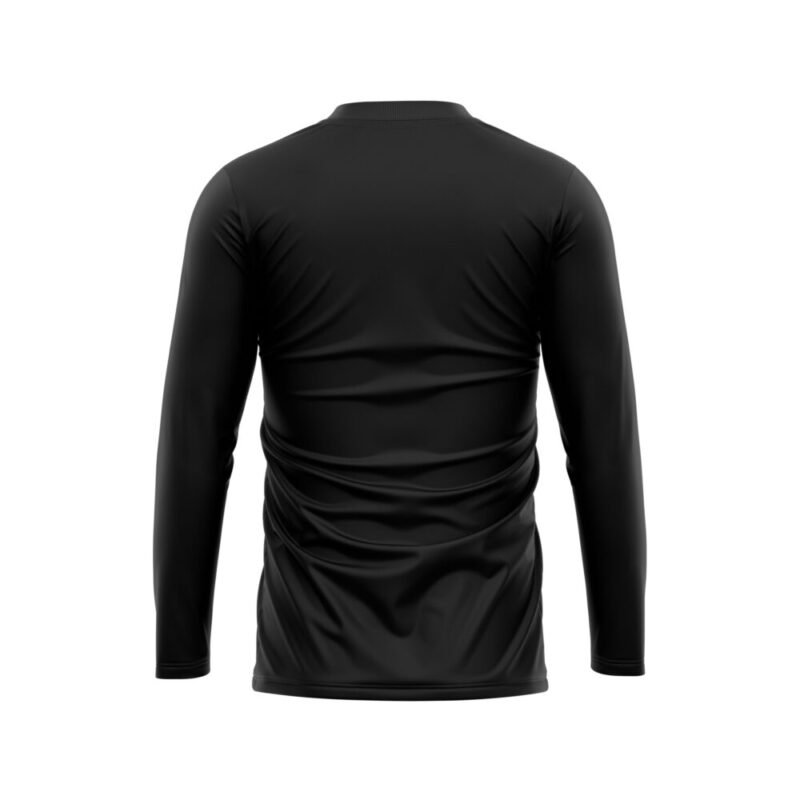 Jersey básico manga larga Esportag negro vista trasera
