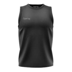 Jersey básico sin mangas Esportag negro