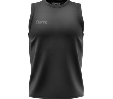 Jersey básico sin mangas Esportag negro