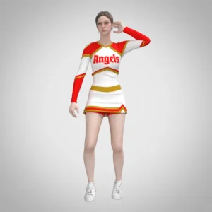 Uniformes de competencia cheer - porra Miguel Angel vista trasera