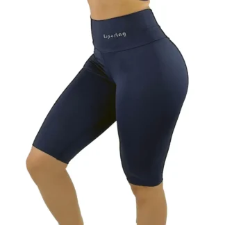Short Deportivo Largo de Lycra para Mujer – Ideal para Gym, Running y Fitness