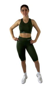 Conjunto top y capri Olive