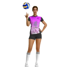 Uniforme de voleibol dama sublimado Esportag - jersey y short