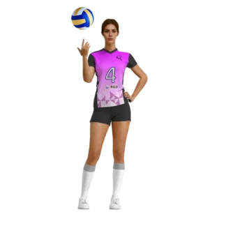 Uniforme de voleibol dama sublimado Esportag - jersey y short