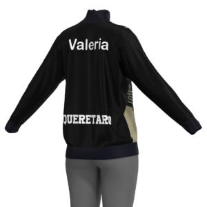Chamarra personalizada full color rear view