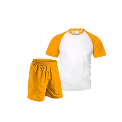 Uniforme de voleibol caballero amarillo/blanco