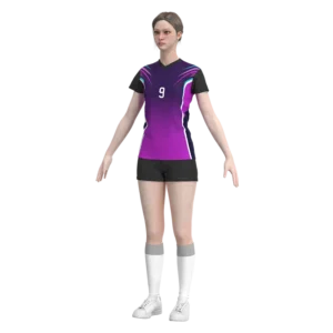 Uniforme de voleibol personalizado Morado