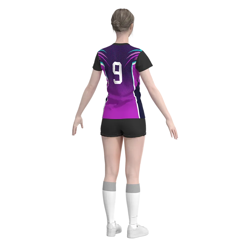 Uniforme de voleibol personalizado Morado