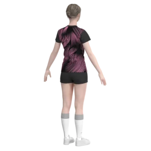 Uniforme de voleibol personalizado morado/negro Esportag