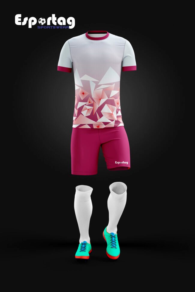 Uniforme de fútbol sublimado personalizado – Camiseta, short y medias | Esportag - Imagen 2