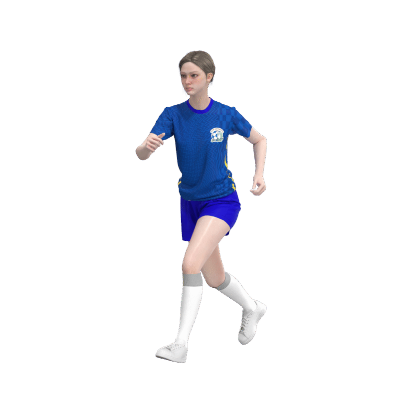 Uniforme de futbol brazil concept para mujer esportag