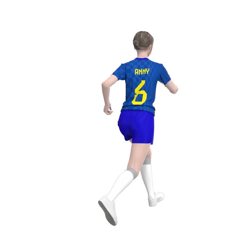 Uniforme de futbol chelsea concept para mujer esportag