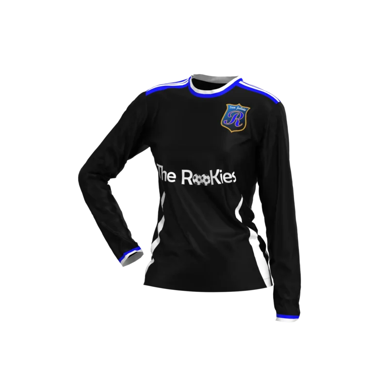 jersey women soccer long sleeve front view