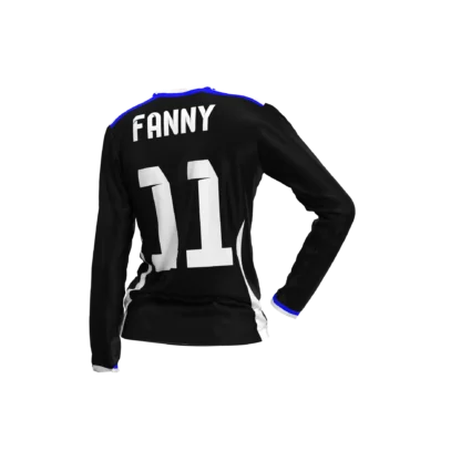 jersey women soccer long sleeve rear view