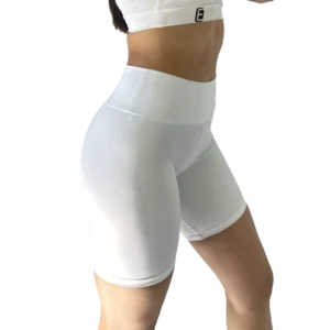 Short largos para el gym o yoga de secado rapido y cómodos en color Azul Blanco
