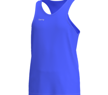 Jersey tank sin mangas para hombre esportag azul directore front view