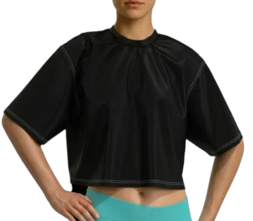 Crop top over sized personalizado para Go Dance front view