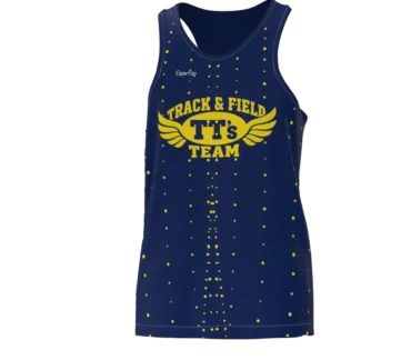 Tank jersey sleeveless custom front view